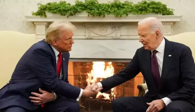 Trump 4 yıl sonra Beyaz Saray'da: Biden'a teşekkür etti