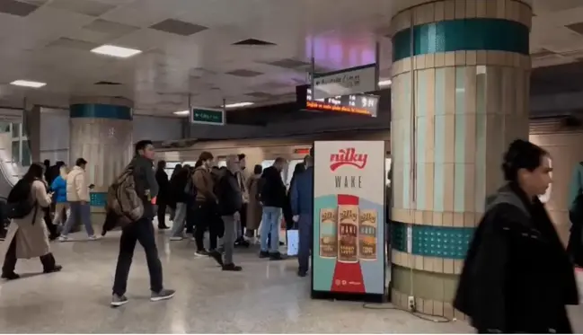 Yenikapı- Hacıosman metrosunda yangın -1