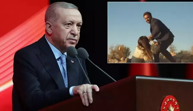 Cumhurbaşkanı Erdoğan'dan dizilerdeki şiddet sahnelerine tepki