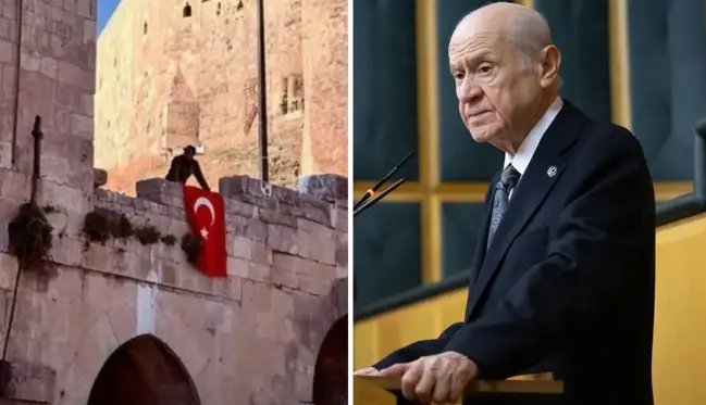 Bahçeli'den kalesine bayrak asılan Halep'le ilgili çok konuşulacak çıkış