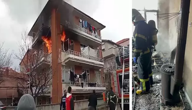 Eşine kızıp çocuğunun da içerisinde bulunduğu evi ateşe vermiş