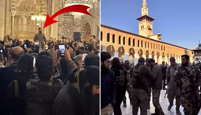 Esad'ın gitmesiyle Suriyeliler Emevi Camii'nde namaz kıldı