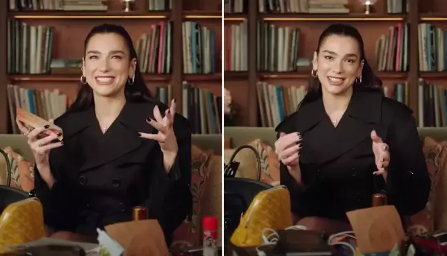 Dua Lipa'nın çantasından çıkanlar şaşırttı