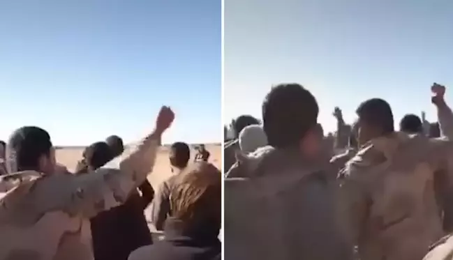 Irak'a kaçan Esad güçleri protesto düzenledi! Talepleri geri dönmek