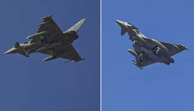 Türkiye'nin satın alacağı Eurofighter savaş uçakları, Ankara'ya iniş yaptı