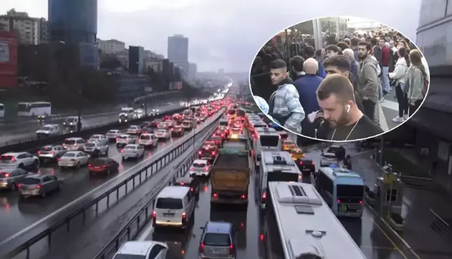 İstanbul'da trafik yoğunluğu yaşanıyor