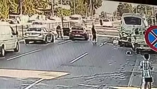 Denizli'de zincirleme trafik kazası: 1 yaralı