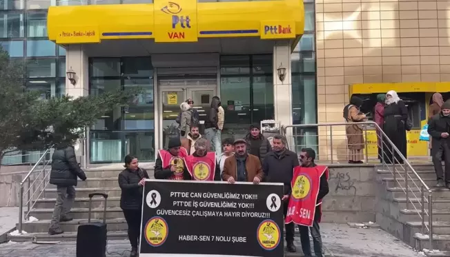 PTT Çalışanları Cinayetini Protesto Eden Vanlılar Güvenlik Eksikliğine Dikkat Çekti