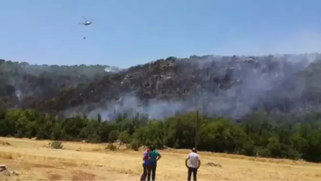 KAŞ'TA ORMAN YANGINI; 3 HEKTAR ALAN ZARAR GÖRDÜ