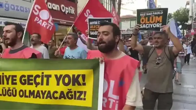 İzmir gündem: İzmir'de Asbestli Gemi İçin Protesto Yürüyüşü… Sol Parti: 