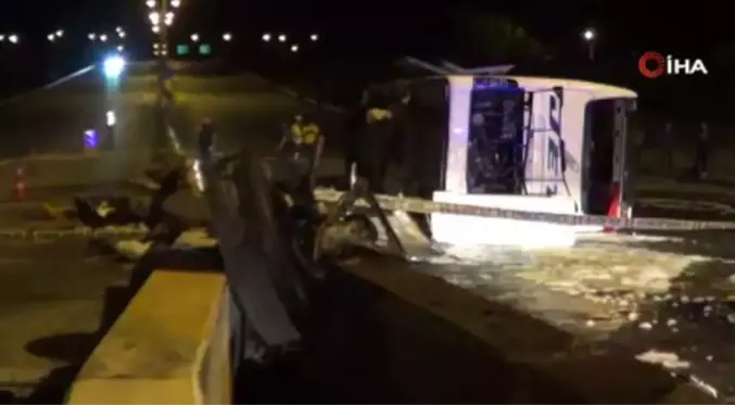 Hatay gündem haberi... Hatay'da yolcu otobüsünün devrilmesi sonucu 40 kişi yaralandı