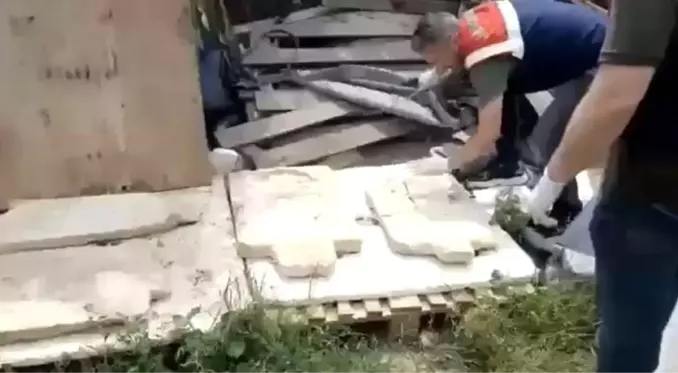 İzinsiz kazı yapan kişi kendisine ait çay ocağında yakalandı