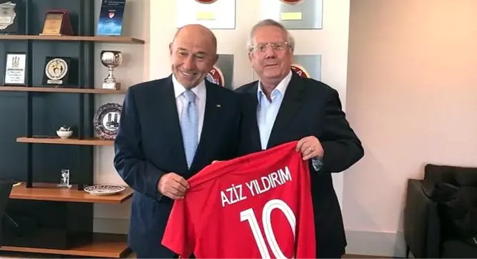 Aziz Yıldırım, TFF Başkanı Nihat Özdemir'i ziyaret etti