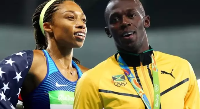 Allyson Felix, Usain Bolt'un altın madalya rekorunu kırdı