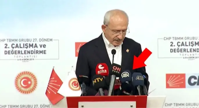 Erdoğan'ın konuşma yaptığını öğrenen Kılıçdaroğlu, konuşmasını yarıda kesti