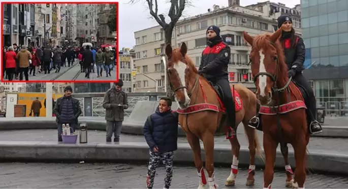 Taksim Meydanı'nda yılbaşı kutlamaları dolayısıyla güvenlik önlemleri arttırıldı!