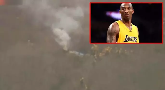 Son dakika: Kobe Bryant'ın hayatını kaybettiği helikopter kazasından ilk görüntüler!