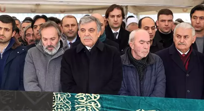 Abdullah Gül ve Binali Yıldırım, Olçok ailesinin cenaze töreninde bir araya geldi