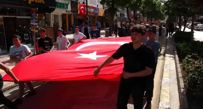 Yozgat'ta şehitler için yürüdüler