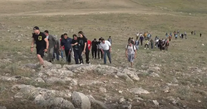 Geçmişi 3 bin yıla dayanan Zernaki Tepe'ye farkındalık yürüyüşü