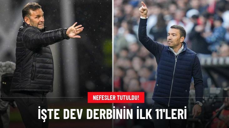 İşte dev derbinin ilk 11'leri