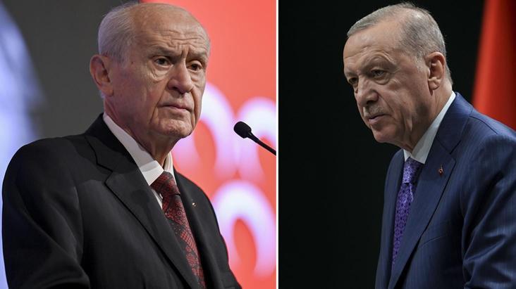 Cumhurbaşkanı Erdoğan, Bahçeli'yi Öcalan çağrısından dolayı tebrik etmiş