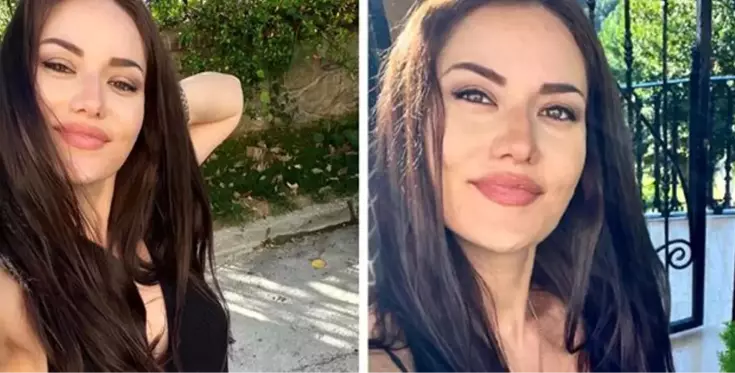 Fahriye Evcen'den karnı burnunda pozlar paylaştı! Burak Özçivit'ten yorum gecikmedi