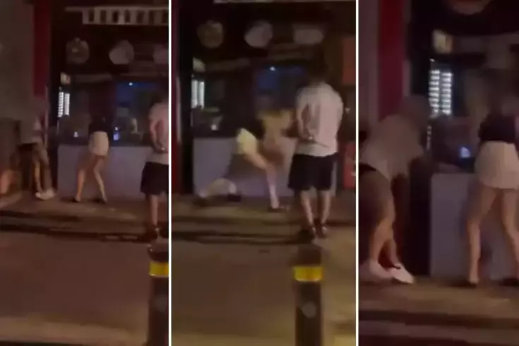 Görüntü Türkiye'den! İki kadın sokak ortasında erkek kavgasına tutuştu