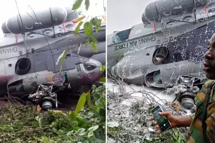 Gana'da askeri helikopter düştü: 8 ölü