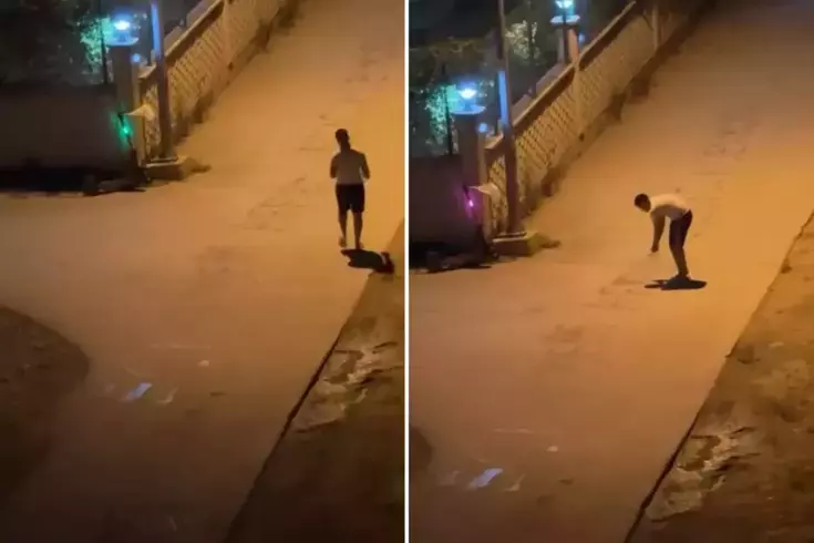 Sevgilisinden özür dilemek için ilginç bir yola başvurdu, komşular polis çağırdı