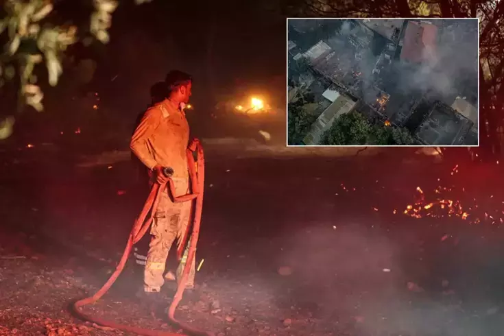 Çanakkale'de orman yangını sürüyor! 5 köy boşaltıldı, çok sayıda ev alevlere teslim oldu