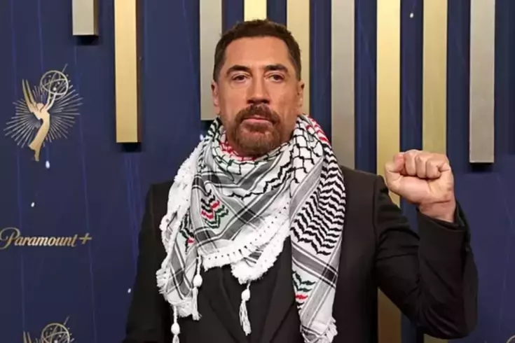 Ünlü oyuncu, Emmy Ödülleri'nde Filistin'e destek verdi: Soykırımı durdurun, özgür Filistin!