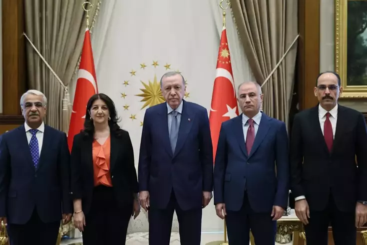 Cumhurbaşkanı Erdoğan ile DEM Parti heyeti arasındaki görüşme sona erdi