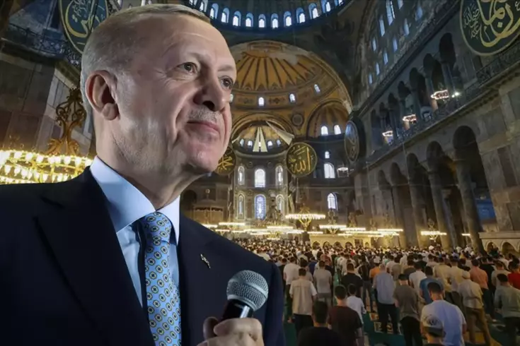 Cumhurbaşkanı Erdoğan'dan Ayasofya mesajı: Ebediyen özgür kalacak