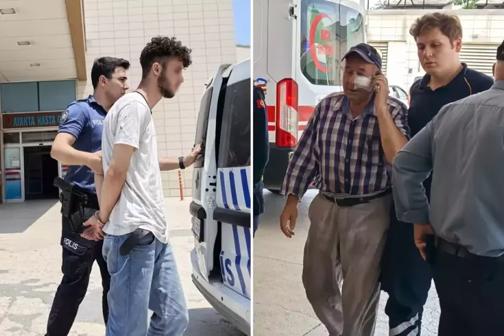 Kendisini hortumla serinletmeyen bahçıvanı tekme ve yumrukla darbetti