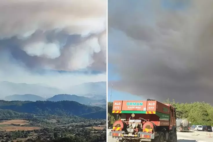 Suriye'deki orman yangını Hatay'ın Yayladağı ilçesine sıçradı