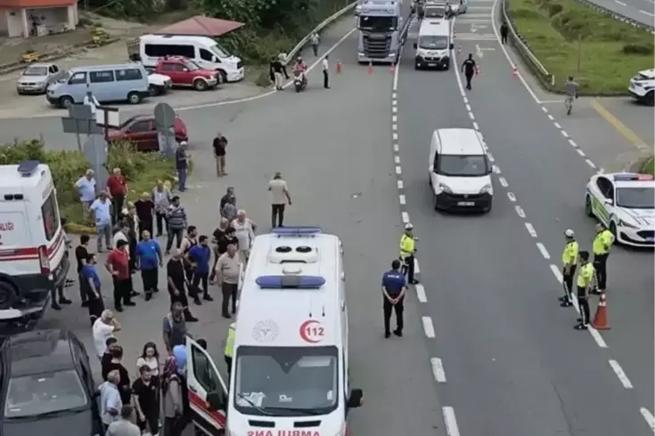 Rize'de feci kaza! 1 ölü, 8 yaralı