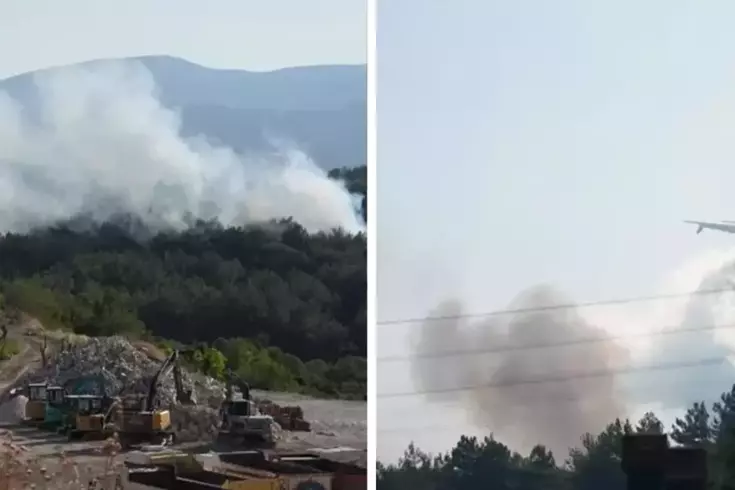 İzmir'de yine yangın çıktı! Urla'dan alevler yükseldi