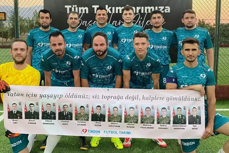 Şehitleri unutmadılar, sadece galibiyet değil gönülleri de aldılar