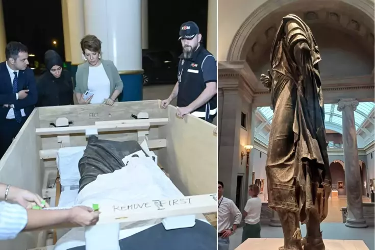 Roma İmparatoru Marcus Aurelius'un heykeli, 65 yıl sonra Türkiye'de