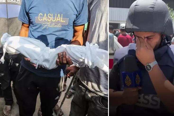 İsrail yardım için bekleyen sivilleri hedef aldı! Gazeteci canlı yayında gözyaşlarına boğuldu