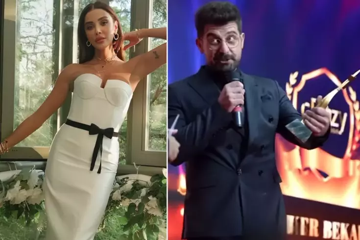 Ödül gecesinde ortalık karıştı! Lokman İn, Özge Ulusoy'u dolandırıcılıkla suçladı
