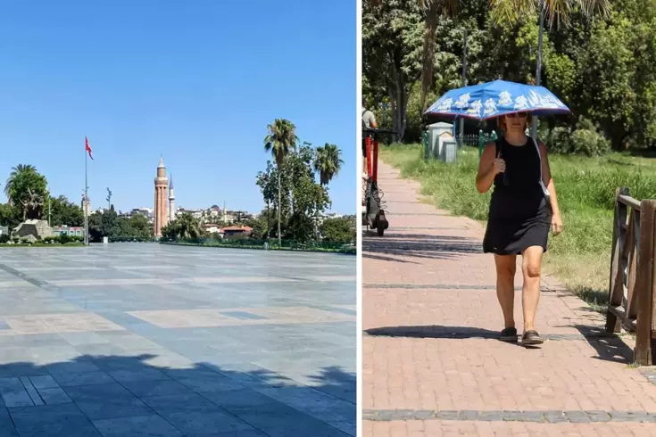 Antalya'da 95 yılın temmuz sıcaklık rekoru kırıldı