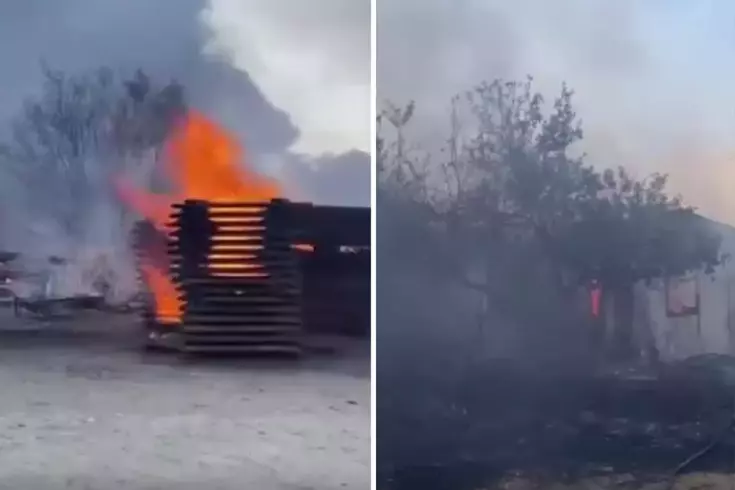 Antalya'da çıkan yangın fabrikaya sıçradı