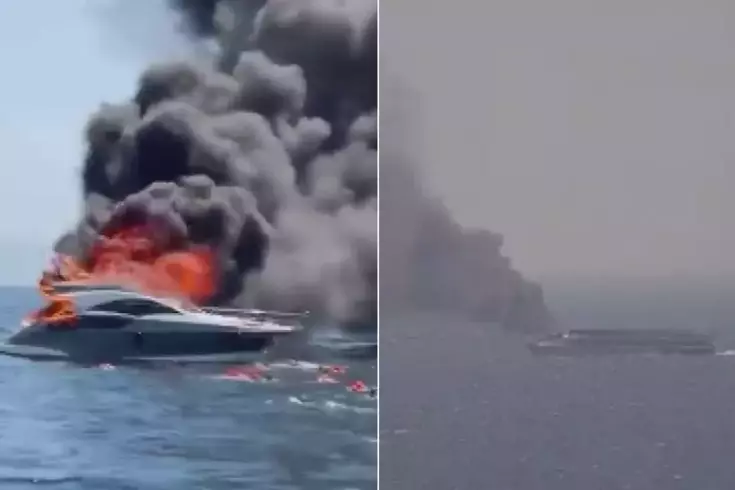 Kınalıada açıklarında can pazarı! 16 kişiyi taşıyan yat böyle yandı