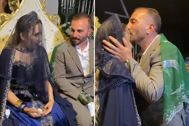 Evlendikten 1 hafta sonra yangında şehit olan Tolunay Kocaman'ın kına gecesi görüntüleri