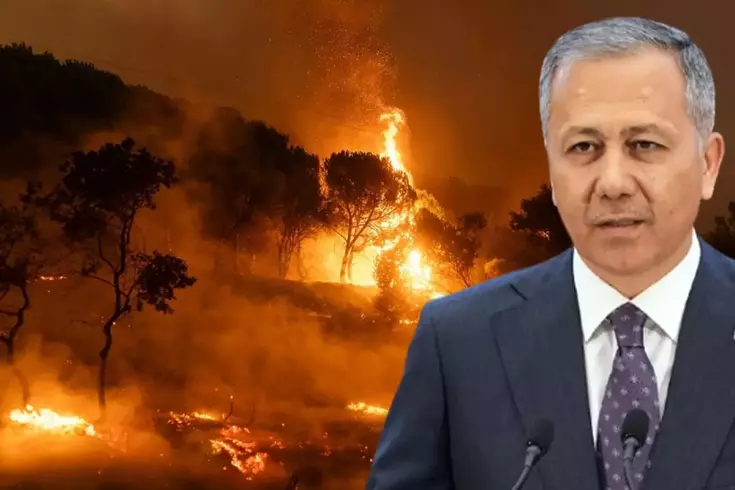 Bakan Yerlikaya orman yangınlarının çıkış nedenlerini açıkladı: Eskimiş yatağını yakmaya çalışmış