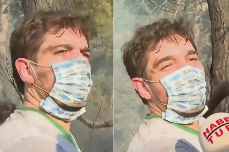 'Kaç saattir çalışıyorsunuz?' sorusuna yangın söndürme gönüllüsünden mest eden yanıt