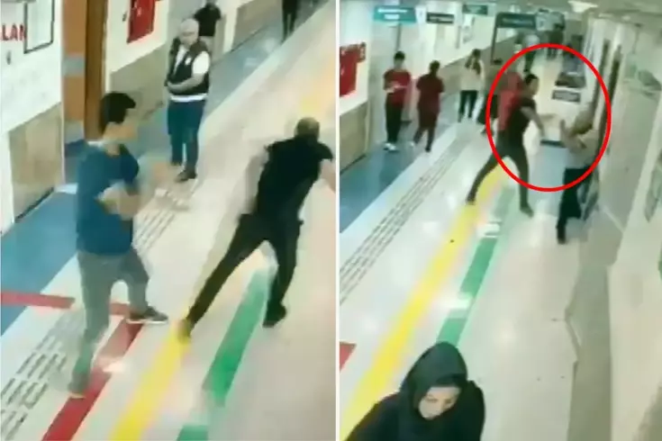 Hastanede doktor ve güvenlik görevlisine bıçaklı saldırı