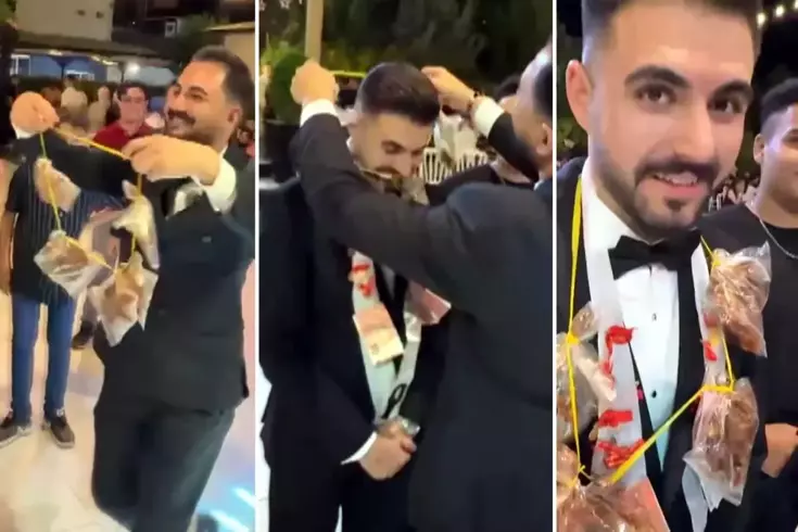 Damada altın yerine beşibiryerde pirzola taktı